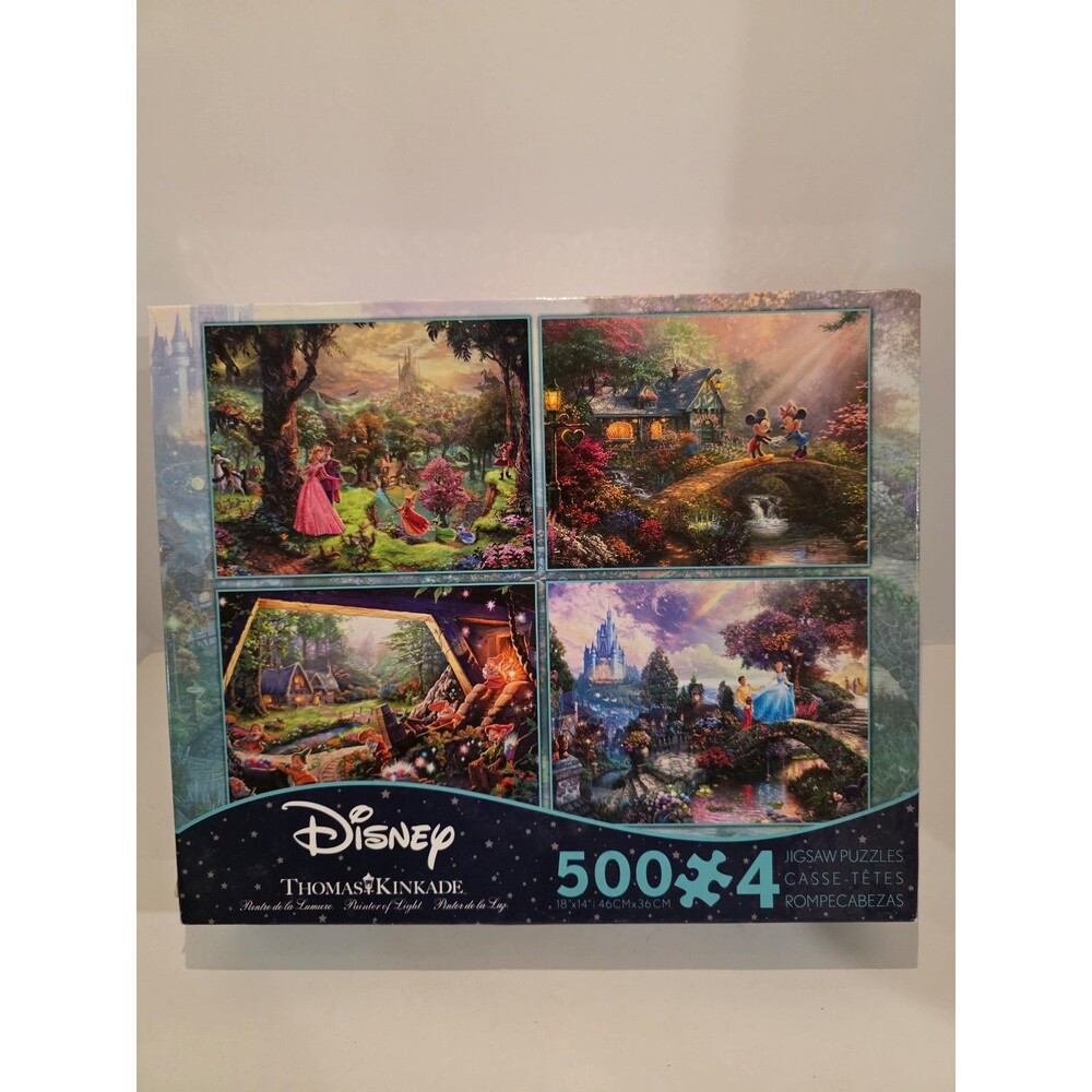 Ceaco Disney Thomas Kinkade 4-in-1 2000pc Total Puzzle COMPLETE!